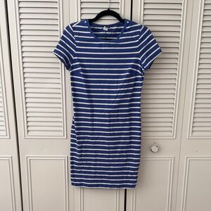 Old Navy Blue and White Striped Dress